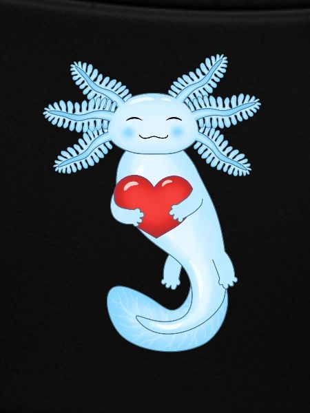 Valentine's day axolotl