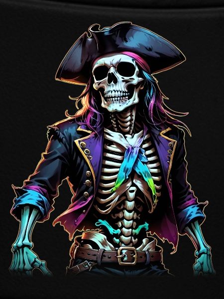 Pirate Skeleton Illustration