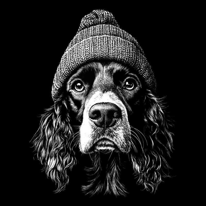 Spaniel Poodle Hat Dog Dog