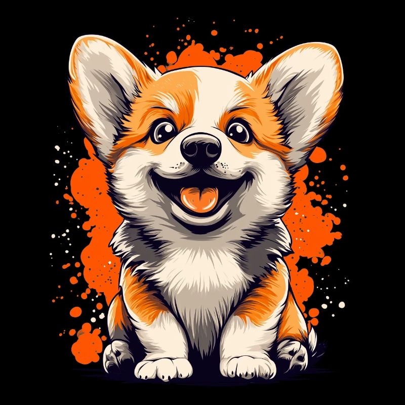 Corgi chiot chien drôle chiens