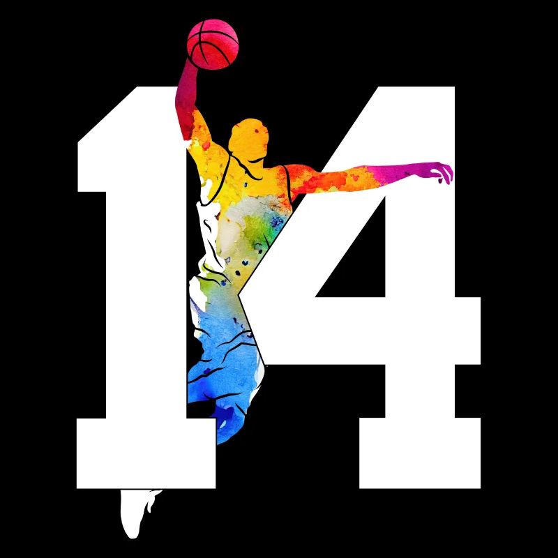 NUMMER 14 BASKETBALL 14. GEBURTSTAG
