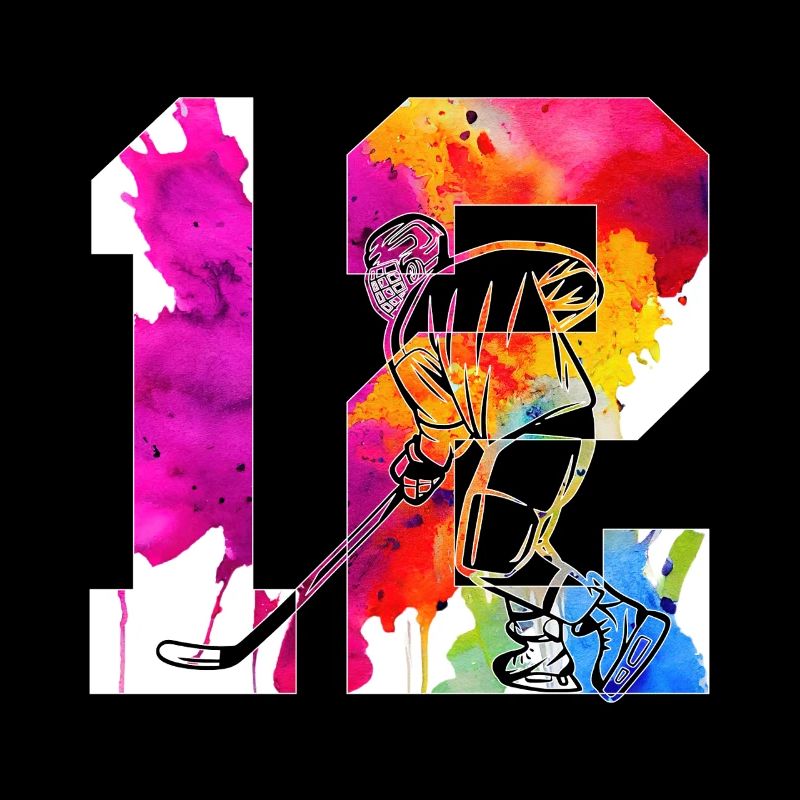 NUMMER 12 EISHOCKEY 12. GEBURTSTAG