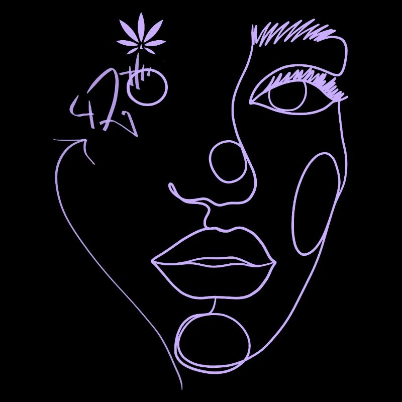 FACEFLY ONE LINE ART