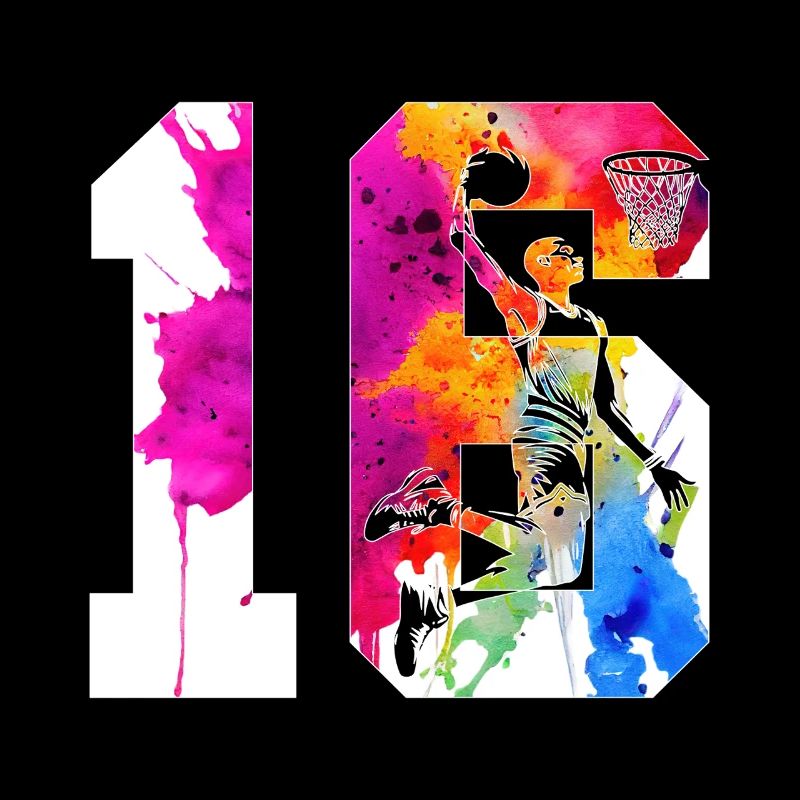 16. GEBURTSTAG BASKETBALL NUMMER 16
