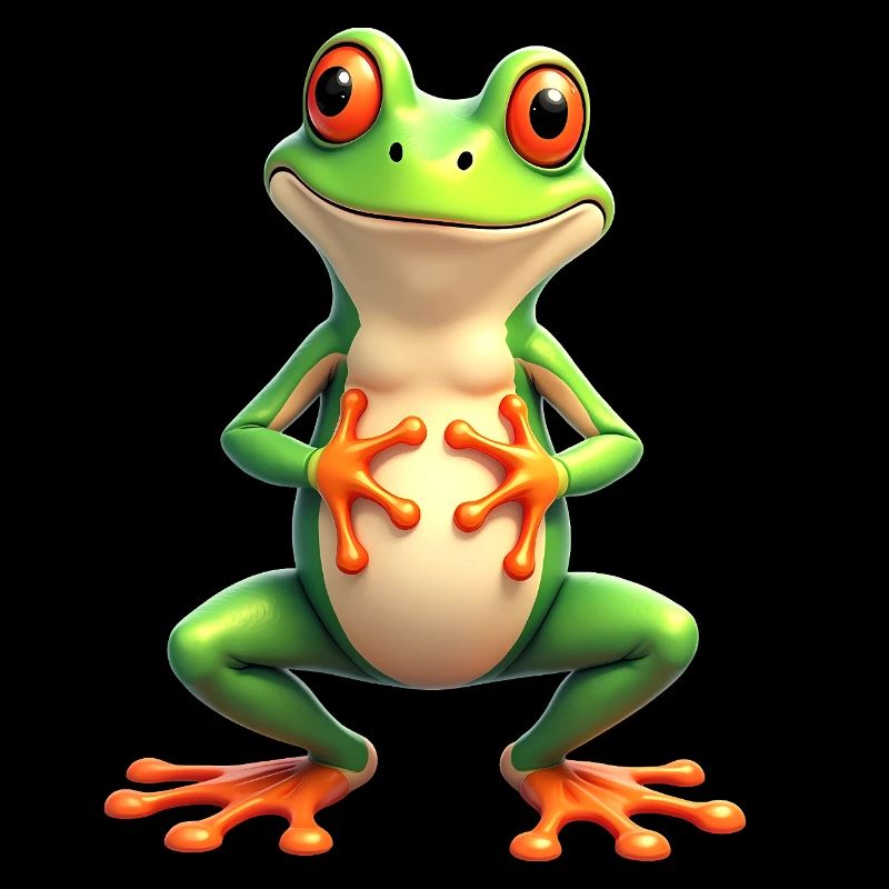 frog funny tree frog red-eyed tree frog