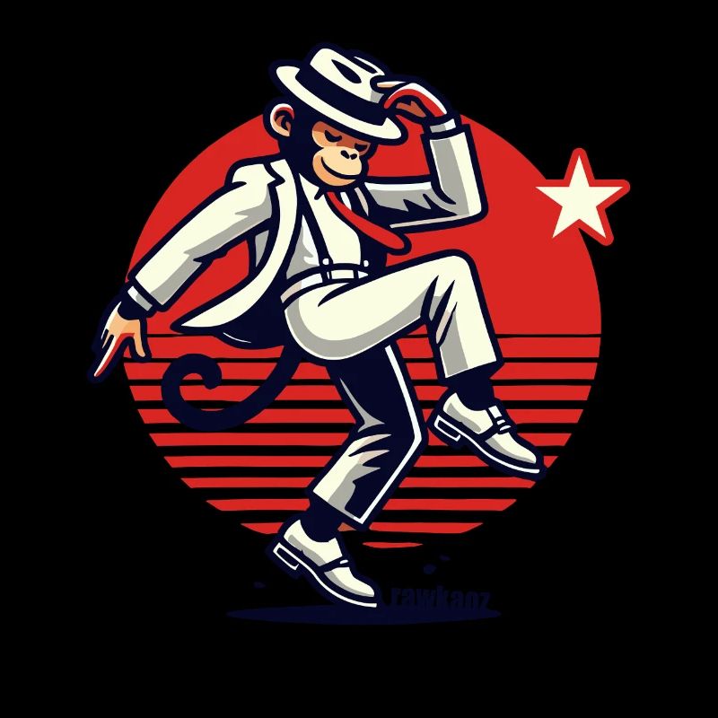 Moonwalk Monkey Singe Danse Singe