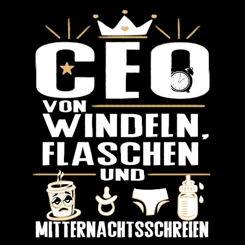 CEO von Windeln Flaschen Eltern Humor Design