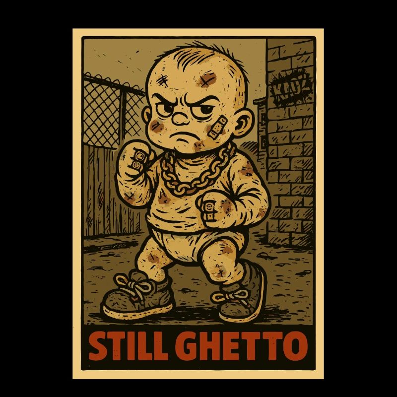 Immer noch Ghetto – Baby mit Faust und Goldkette