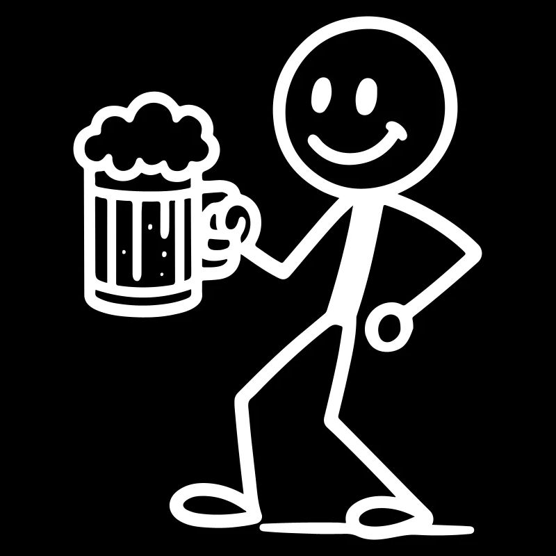 Bière Stick Figure