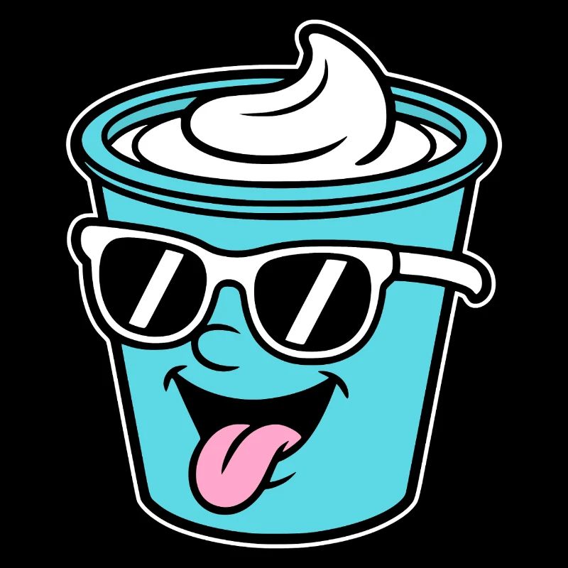 tasses Crème Frech Yaourt Crème Crème Glace Pudding