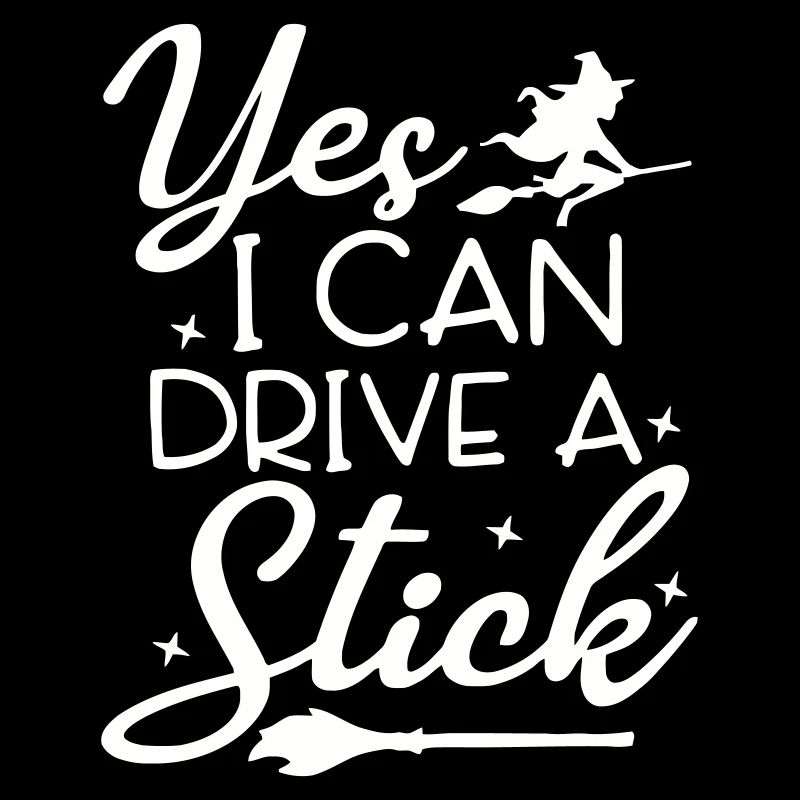Whimsical Witch Riding Broom Illustration