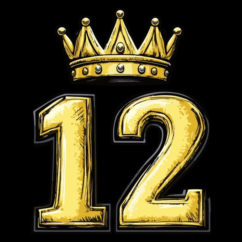 12 Zahl Krone