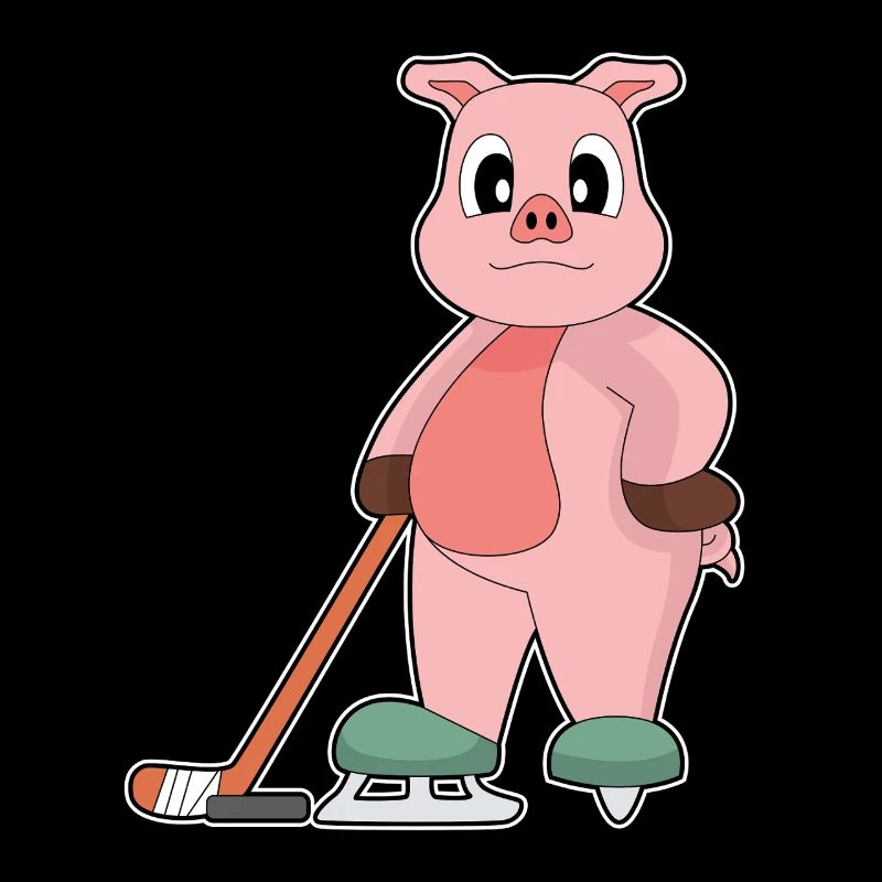 Cochon Bâton de Hockey sur Glace