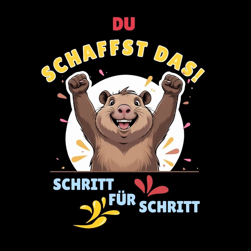 Du bist capybara-stark! Du schaffst alles!