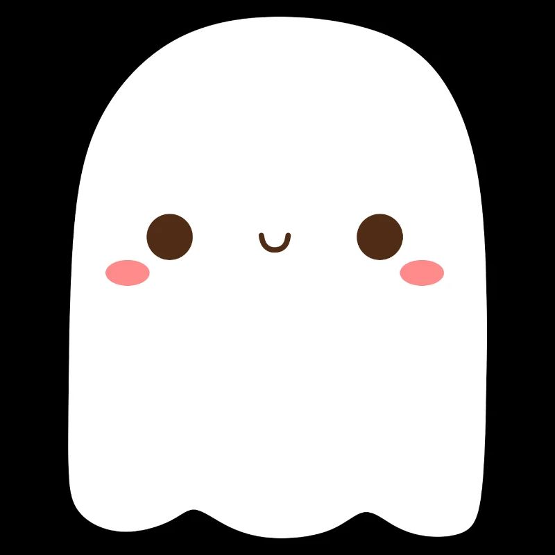 Playful Ghost Character Illustration