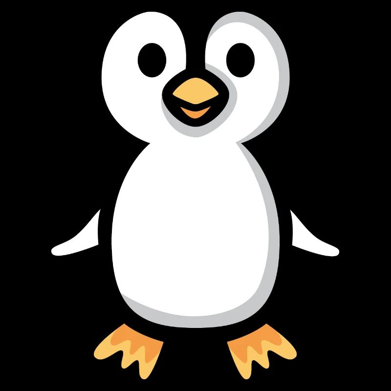 Illustration de pingouin de dessin animé mignon