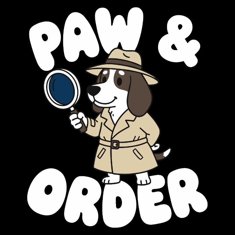 Paw Order Detective Dog