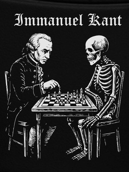 Kant und Skelett Schachduell
