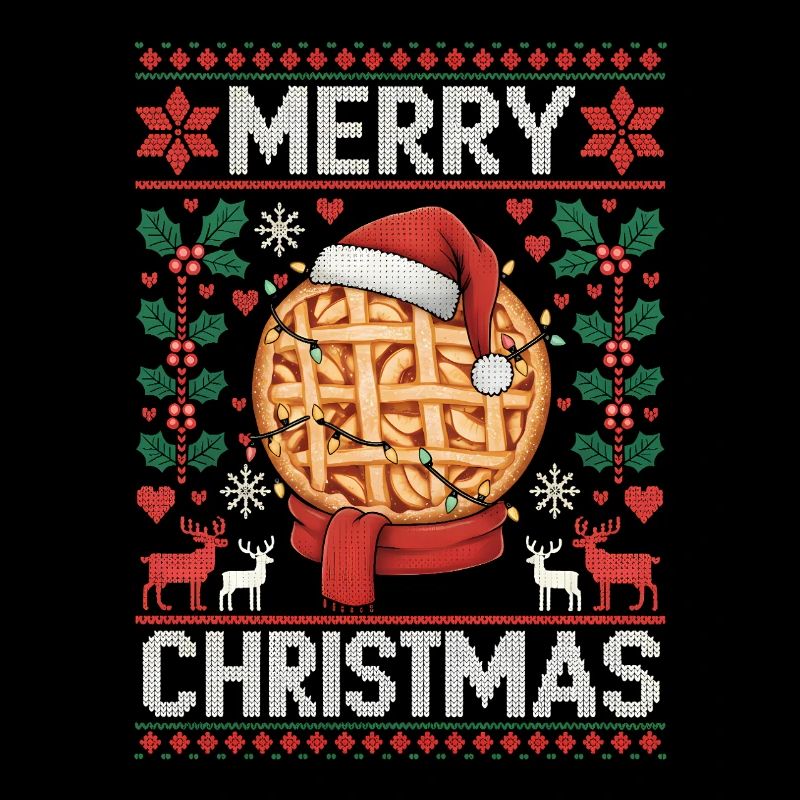 Apple Pie Christmas Funny Ugly Christmas