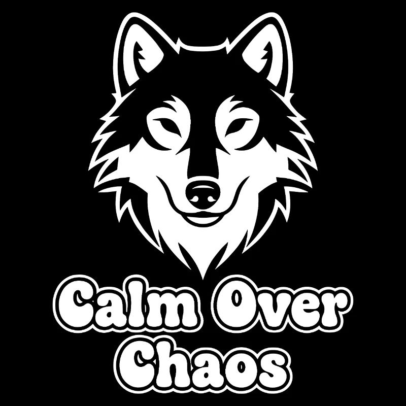 Calm Over Chaos Wolf