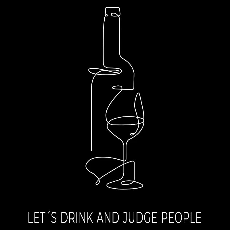 Drinks & Judging – One Line Art