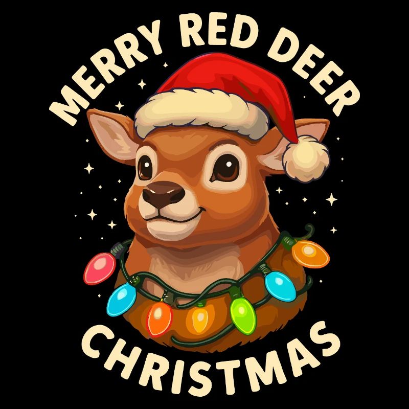Hirsch Weihnachten Jäger Geschenk Rotwild