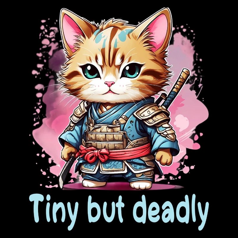 Chat Ninja Kawaii japonais