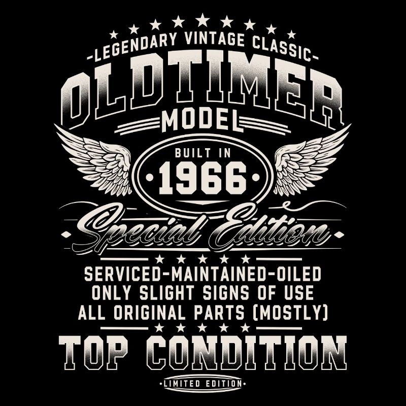 Oldtimer 1966 Jahrgang 60. Geburtstag Geschenk