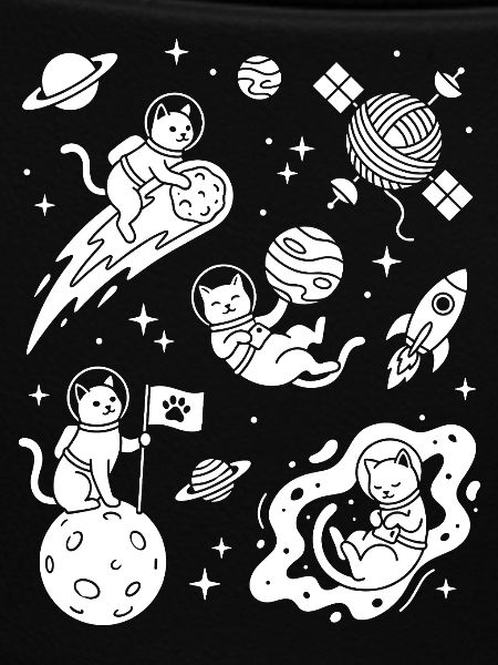 Astro Cats in space