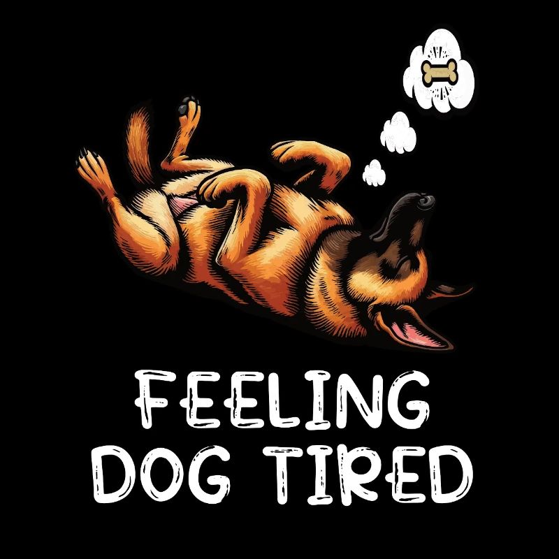 Feeling Dog Tired Malinois Belgian Shepherd