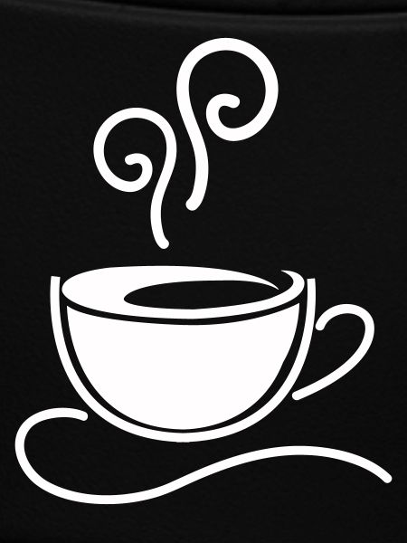 Kaffeetasse Skizzenlinie Dampf