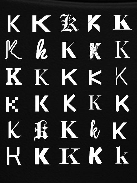 K Monogram Mosaic