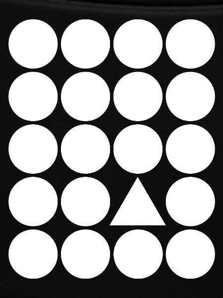 Geometric Grid Triangle Accent