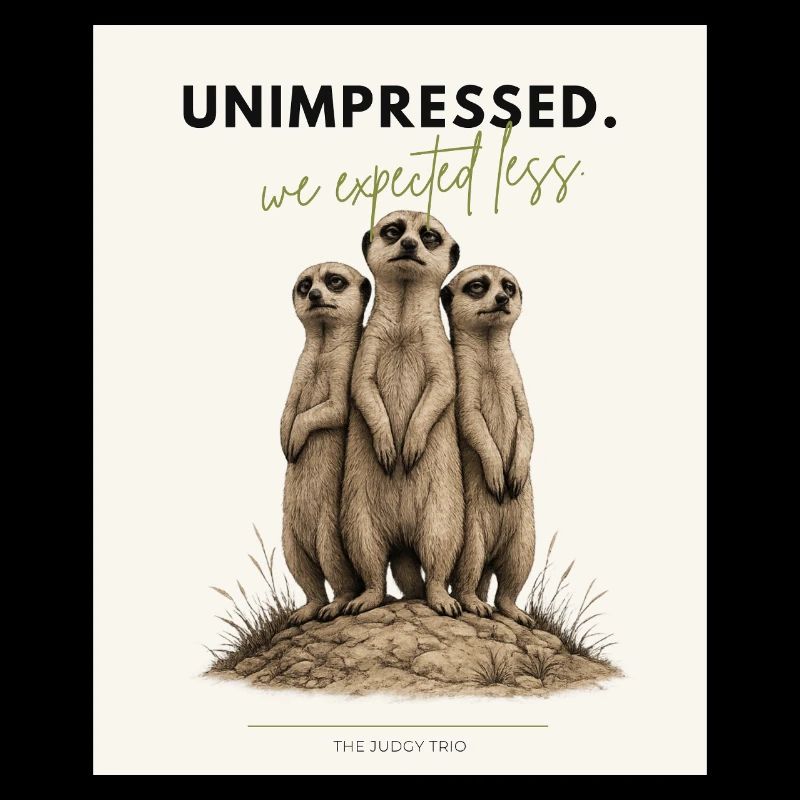 Unimpressed Funny Meerkat