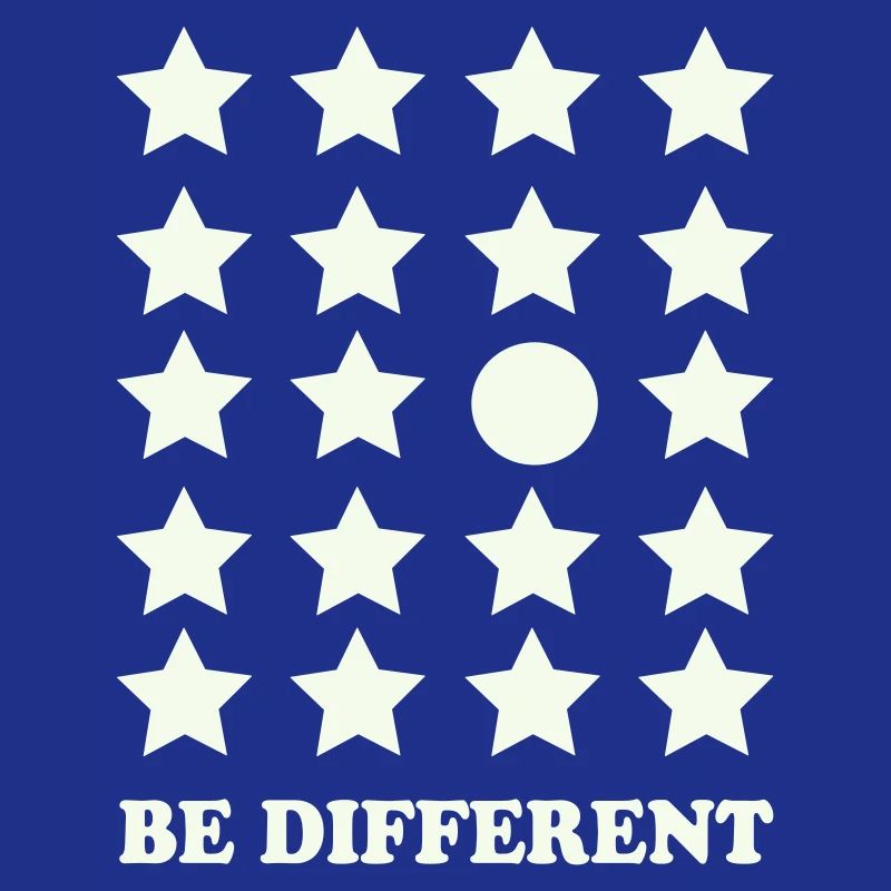 Be Different Star Grid Circle