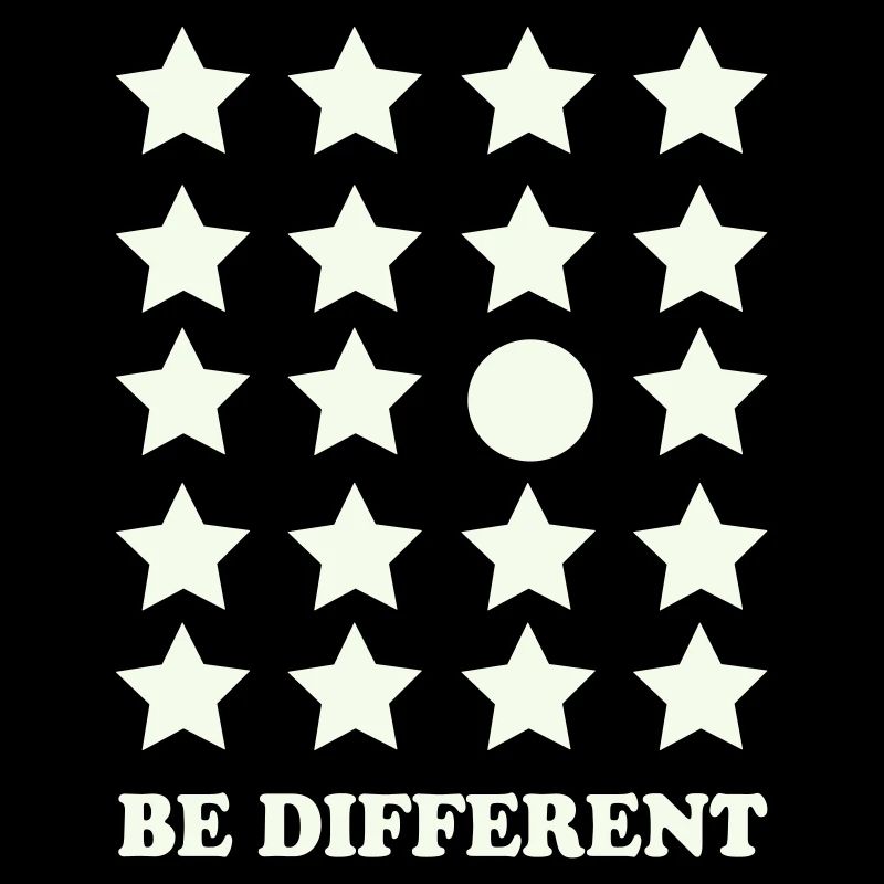 Be Different Star Grid Circle