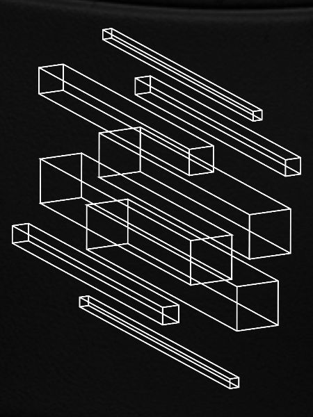 Geometric Wireframe Cube Pattern