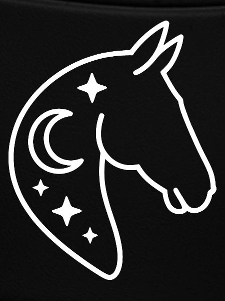 Mondstern Hengst Silhouette