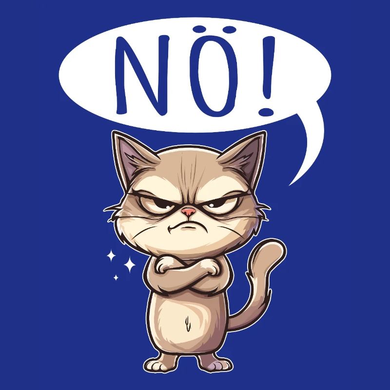 Coole Katze NÖ lustiger Spruch grummelig