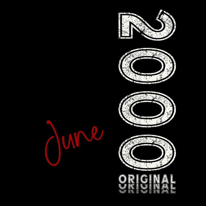 25. Geburtstag Geschenk Mann Original Juni 2000