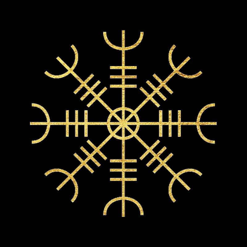 Viking Terror Helmet Aegishjalmur Symbol