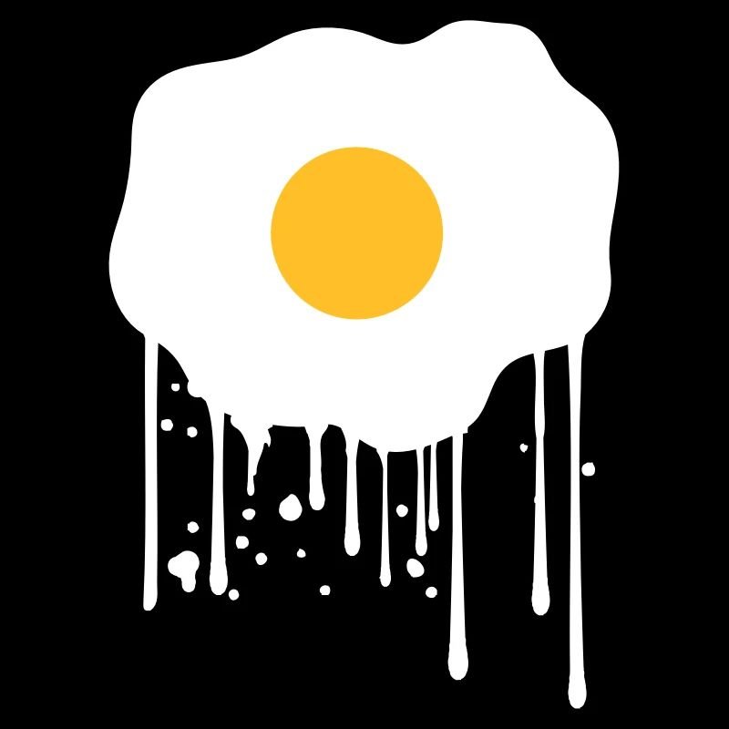 spray drop graffiti stamp fried egg food lec