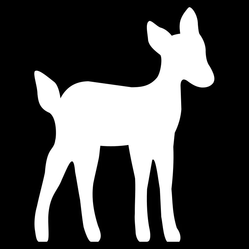 Cadeau silhouette de faon de cerf