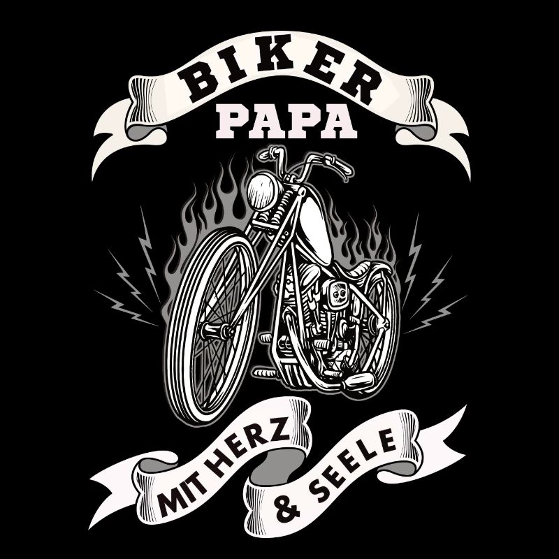 Biker Papa mit Herz und Seele