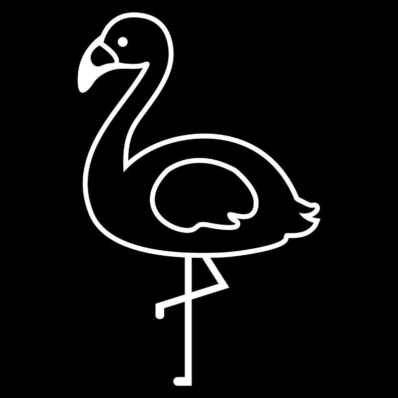 Flamingo Umriss