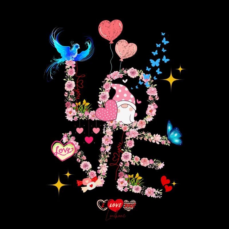 Blumen Valentinstag Ich LIEBE dich