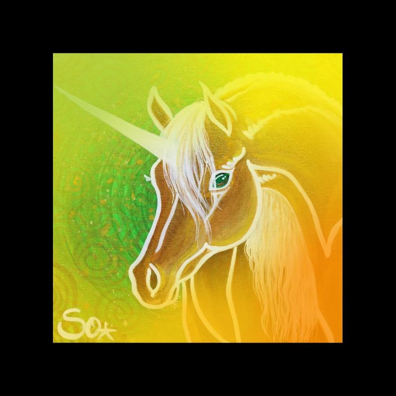 Douce licorne dorée - Sonja Ariel von Staden