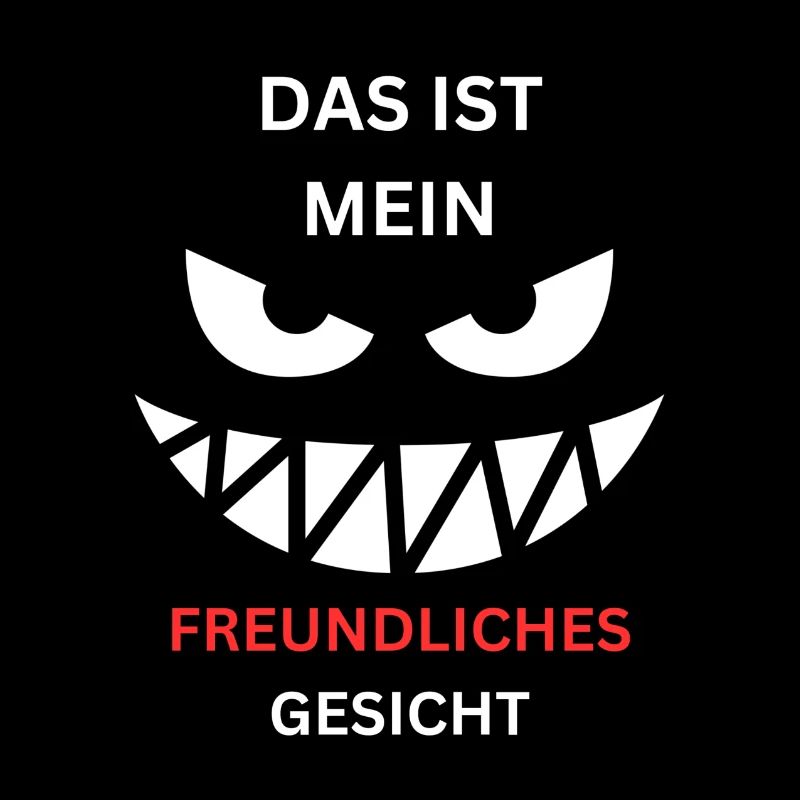 Freundliches Gesicht Grinsen