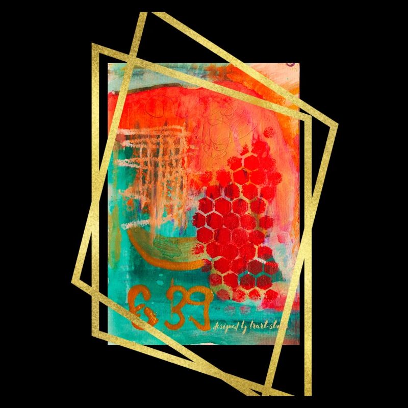 Abstract Fusion with Vibrant Hexagons