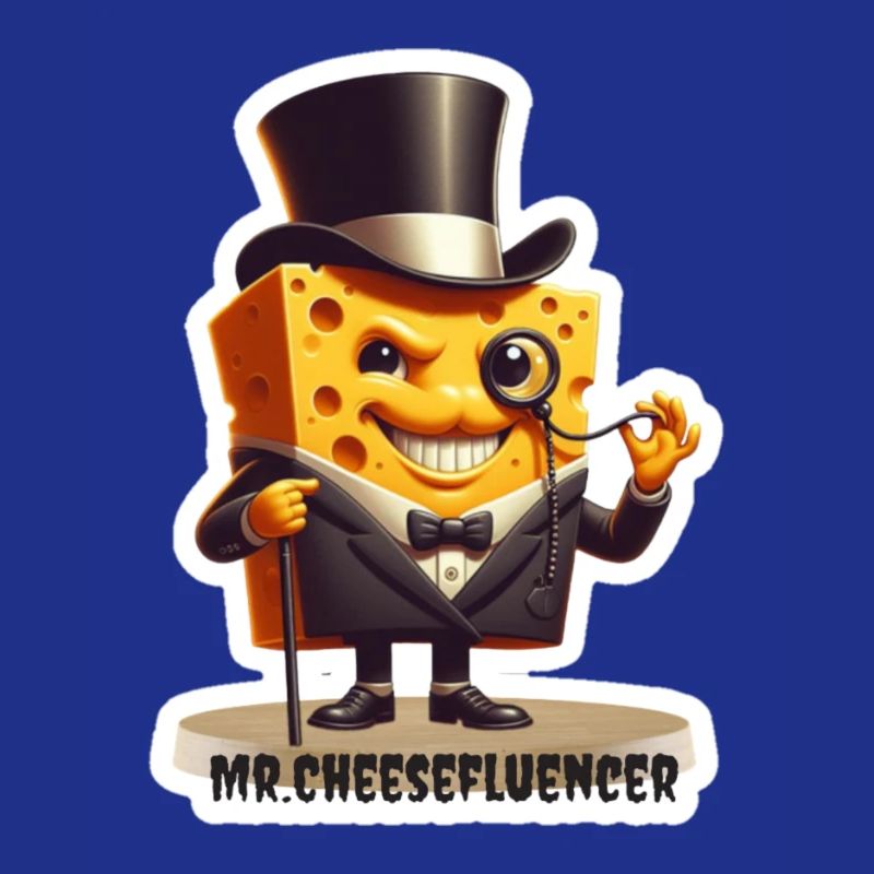Mr Cheesefluencer Cheese Charm